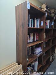 MaxSold Auction: Brown Laminate 5-Shelf Bookcase C - Ottawa (Ontario, Canada) PARTNER MANAGED Downsizing Online Auction - Topley Crescent