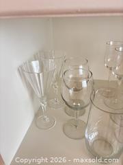MaxSold Auction: Clear Crystal Wine Glasses, Champagne Flutes, Tumblers & Goblets B - Ottawa (Ontario, Canada) PARTNER MANAGED Downsizing Online Auction - Topley Crescent