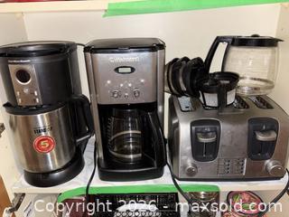 MaxSold Auction: Cuisinart, Hamilton Beach & Black & Decker Coffee/Toaster Lot B - Ottawa (Ontario, Canada) PARTNER MANAGED Downsizing Online Auction - Topley Crescent