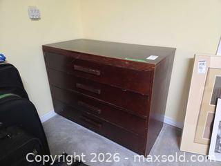 MaxSold Auction: Dark Brown Mahogany Dresser / Chest of Drawers,  B - Ottawa (Ontario, Canada) PARTNER MANAGED Downsizing Online Auction - Topley Crescent