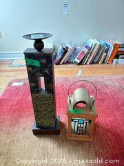 MaxSold Auction: Decorative Metal Candle Holder & Wooden Lantern with Glass Panes A - Ottawa (Ontario, Canada) PARTNER MANAGED Downsizing Online Auction - Topley Crescent