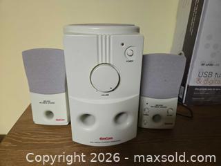 MaxSold Auction: EmCom MS115 3-Piece Speakers & Audio-Technica AT-LP2D USB Turntable B - Ottawa (Ontario, Canada) PARTNER MANAGED Downsizing Online Auction - Topley Crescent