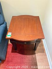 MaxSold Auction: End Table / Side Table with Single Drawer A - Ottawa (Ontario, Canada) PARTNER MANAGED Downsizing Online Auction - Topley Crescent