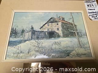 MaxSold Auction: Framed Signed James Lorimer Keirstead Enhanced Print A - Ottawa (Ontario, Canada) PARTNER MANAGED Downsizing Online Auction - Topley Crescent