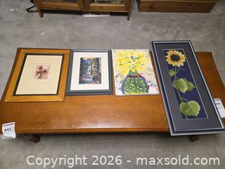 MaxSold Auction: Framed Sunflower Floral Landscape Print A - Ottawa (Ontario, Canada) PARTNER MANAGED Downsizing Online Auction - Topley Crescent