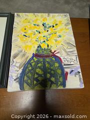 MaxSold Auction: Framed Sunflower Floral Landscape Print A - Ottawa (Ontario, Canada) PARTNER MANAGED Downsizing Online Auction - Topley Crescent