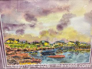 MaxSold Auction: Framed Watercolor on Paper in Gold Wood Frame, A - Ottawa (Ontario, Canada) PARTNER MANAGED Downsizing Online Auction - Topley Crescent