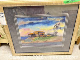 MaxSold Auction: Framed Watercolor Painting 11 x 15 in (with Frame & Glass) A - Ottawa (Ontario, Canada) PARTNER MANAGED Downsizing Online Auction - Topley Crescent