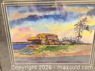 MaxSold Auction: Framed Watercolor Painting 11 x 15 in (with Frame & Glass) A - Ottawa (Ontario, Canada) PARTNER MANAGED Downsizing Online Auction - Topley Crescent