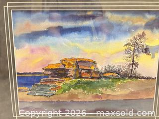 MaxSold Auction: Framed Watercolor Painting 11 x 15 in (with Frame & Glass) A - Ottawa (Ontario, Canada) PARTNER MANAGED Downsizing Online Auction - Topley Crescent