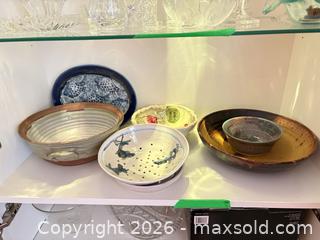 MaxSold Auction: Handmade Ceramic & Porcelain Platter, Plates and Bowls A - Ottawa (Ontario, Canada) PARTNER MANAGED Downsizing Online Auction - Topley Crescent