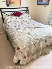 MaxSold Auction: Innerspring Pillow Top Mattress with Box Spring & Black Metal Headboard C - Ottawa (Ontario, Canada) PARTNER MANAGED Downsizing Online Auction - Topley Crescent