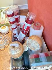 MaxSold Auction: Lot: Candles, Candle Holders, Decorative Glass Dish, Tea Light Holders, Lantern B - Ottawa (Ontario, Canada) PARTNER MANAGED Downsizing Online Auction - Topley Crescent