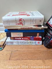 MaxSold Auction: Lot of 25–35 English Cookbooks, Hardcover/Paperback/Spiral-bound A - Ottawa (Ontario, Canada) PARTNER MANAGED Downsizing Online Auction - Topley Crescent