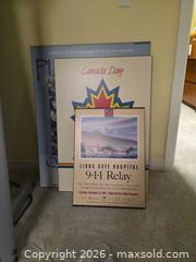 MaxSold Auction: Lot of 3 Large Laminated Canadian Posters A - Ottawa (Ontario, Canada) PARTNER MANAGED Downsizing Online Auction - Topley Crescent