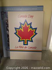 MaxSold Auction: Lot of 3 Large Laminated Canadian Posters A - Ottawa (Ontario, Canada) PARTNER MANAGED Downsizing Online Auction - Topley Crescent