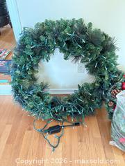 MaxSold Auction: Lot of 3 Pre-Lit Wreaths, 34", 18", 15" - Ottawa (Ontario, Canada) PARTNER MANAGED Downsizing Online Auction - Topley Crescent