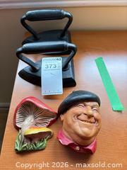 MaxSold Auction: Lot of 4 Cast Iron Decorative Irons & Ceramic/Plaster Wall Hangings A - Ottawa (Ontario, Canada) PARTNER MANAGED Downsizing Online Auction - Topley Crescent