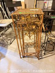 MaxSold Auction: Metal Plant/Display Stand with Ornate Scrollwork B - Ottawa (Ontario, Canada) PARTNER MANAGED Downsizing Online Auction - Topley Crescent