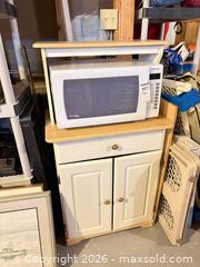 MaxSold Auction: Microwave Stand Kitchen Cabinet Engineered Wood B - Ottawa (Ontario, Canada) PARTNER MANAGED Downsizing Online Auction - Topley Crescent