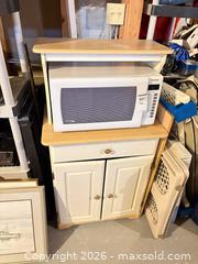 MaxSold Auction: Microwave Stand Kitchen Cabinet Engineered Wood B - Ottawa (Ontario, Canada) PARTNER MANAGED Downsizing Online Auction - Topley Crescent