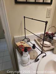 MaxSold Auction: Mixed decorative bathroom set with wall candle holder and decanter B - Ottawa (Ontario, Canada) PARTNER MANAGED Downsizing Online Auction - Topley Crescent