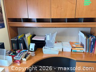 MaxSold Auction: Office supplies assortment with hanging folders, pens, stapler, binders B - Ottawa (Ontario, Canada) PARTNER MANAGED Downsizing Online Auction - Topley Crescent
