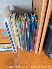 MaxSold Auction: Office supplies assortment with hanging folders, pens, stapler, binders B - Ottawa (Ontario, Canada) PARTNER MANAGED Downsizing Online Auction - Topley Crescent