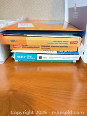 MaxSold Auction: Office supplies assortment with hanging folders, pens, stapler, binders B - Ottawa (Ontario, Canada) PARTNER MANAGED Downsizing Online Auction - Topley Crescent