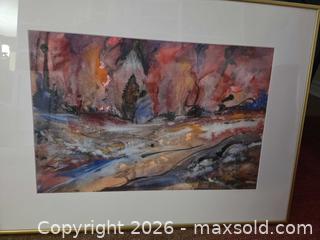 MaxSold Auction: Original Painting Star-Flow by Eileen Oswald,  - Ottawa (Ontario, Canada) PARTNER MANAGED Downsizing Online Auction - Topley Crescent