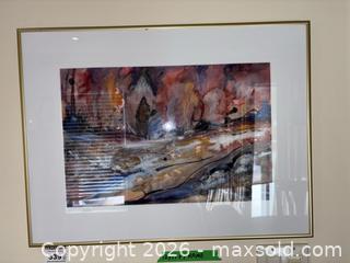 MaxSold Auction: Original Painting Star-Flow by Eileen Oswald,  - Ottawa (Ontario, Canada) PARTNER MANAGED Downsizing Online Auction - Topley Crescent