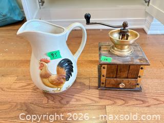 MaxSold Auction: Otagiri Ceramic Pitcher & Unbranded Manual Coffee Grinder A - Ottawa (Ontario, Canada) PARTNER MANAGED Downsizing Online Auction - Topley Crescent