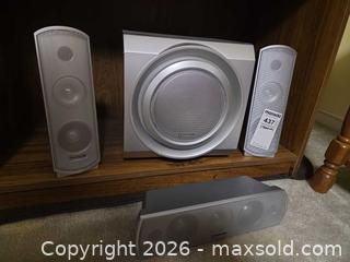 MaxSold Auction: Panasonic & Sony Home Theater Subwoofer & Satellites; Centrios Wireless B - Ottawa (Ontario, Canada) PARTNER MANAGED Downsizing Online Auction - Topley Crescent