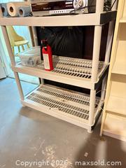 MaxSold Auction: Plastic Resin 4-Shelf Shelving Unit B - Ottawa (Ontario, Canada) PARTNER MANAGED Downsizing Online Auction - Topley Crescent