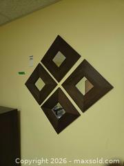 MaxSold Auction: Set of 4 Dark Brown Wood Wall Mirrors, A - Ottawa (Ontario, Canada) PARTNER MANAGED Downsizing Online Auction - Topley Crescent