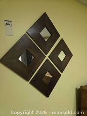 MaxSold Auction: Set of 4 Dark Brown Wood Wall Mirrors, A - Ottawa (Ontario, Canada) PARTNER MANAGED Downsizing Online Auction - Topley Crescent