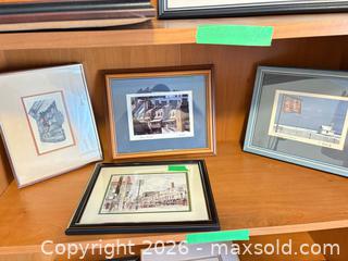 MaxSold Auction: Set of 4 Framed Artworks by David Crighton & T. Brisset A - Ottawa (Ontario, Canada) PARTNER MANAGED Downsizing Online Auction - Topley Crescent