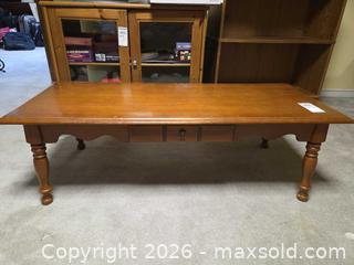 MaxSold Auction: Solid Wood Traditional Coffee Table, B - Ottawa (Ontario, Canada) PARTNER MANAGED Downsizing Online Auction - Topley Crescent