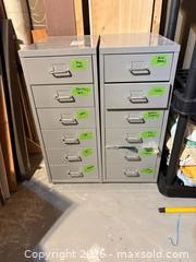 MaxSold Auction: Steel Metal Storage Cabinet - 6-Drawer Compact Bench-Top B - Ottawa (Ontario, Canada) PARTNER MANAGED Downsizing Online Auction - Topley Crescent