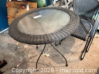 MaxSold Auction: Synthetic Wicker/Rattan Patio Bistro Set for Two B - Ottawa (Ontario, Canada) PARTNER MANAGED Downsizing Online Auction - Topley Crescent