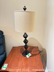 MaxSold Auction: Table Lamp with Beige Fabric Shade, Antique Bronze Base, A - Ottawa (Ontario, Canada) PARTNER MANAGED Downsizing Online Auction - Topley Crescent