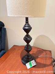 MaxSold Auction: Table Lamp with Beige Fabric Shade, Antique Bronze Base, A - Ottawa (Ontario, Canada) PARTNER MANAGED Downsizing Online Auction - Topley Crescent