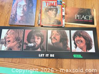 MaxSold Auction: The Beatles Memorabilia Lot — Magazines, Posters, Let It Be Print A - Ottawa (Ontario, Canada) PARTNER MANAGED Downsizing Online Auction - Topley Crescent