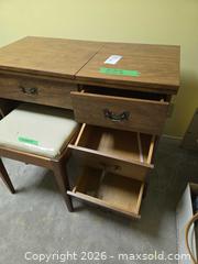 MaxSold Auction: Vanity/Sewing Desk with Stool B - Ottawa (Ontario, Canada) PARTNER MANAGED Downsizing Online Auction - Topley Crescent