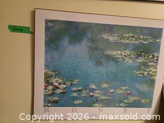 MaxSold Auction: Wall Art Reproduction Prints by Van Gogh & Monet (4 pieces) A - Ottawa (Ontario, Canada) PARTNER MANAGED Downsizing Online Auction - Topley Crescent