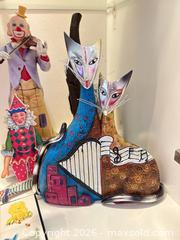 MaxSold Auction: Whimsical Ceramic & Metal Cat Clown Figurine, A - Ottawa (Ontario, Canada) PARTNER MANAGED Downsizing Online Auction - Topley Crescent