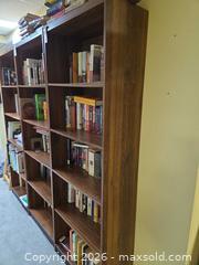 MaxSold Auction: Wood veneer Bookcase / Bookshelf, C - Ottawa (Ontario, Canada) PARTNER MANAGED Downsizing Online Auction - Topley Crescent