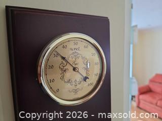 MaxSold Auction: Wooden Wall-Mounted Weather Station Plaque,  A - Ottawa (Ontario, Canada) PARTNER MANAGED Downsizing Online Auction - Topley Crescent