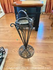 MaxSold Auction: Wrought Iron Ornate Scrollwork Ashtray Stand, A - Ottawa (Ontario, Canada) PARTNER MANAGED Downsizing Online Auction - Topley Crescent