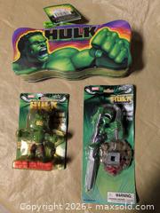MaxSold Auction: 3 incredible Hulk things - Welland (Ontario, Canada) SELLER MANAGED Reseller Online Auction - Young Road